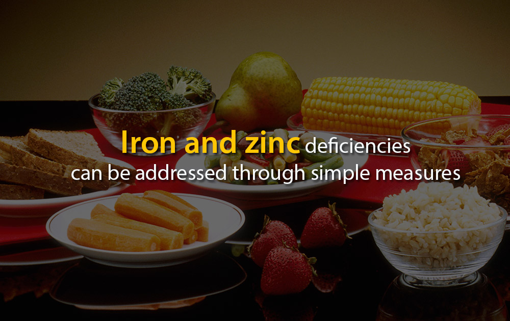 Iron and Zinc Deficiencies can be Addressed
