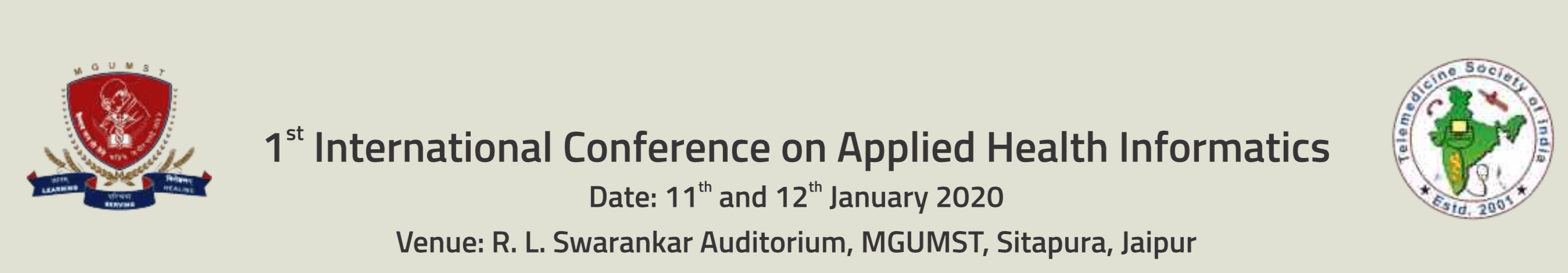 1st International conference on Applied Health Informatics